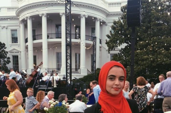 photo of Hadeel Abdallah at White House event