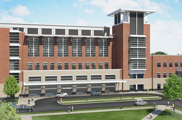 Rendering of proposed advanced ambulatory and cancer complex. 