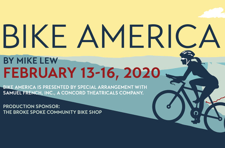 photo of poster for UK Theatre's "Bike America"