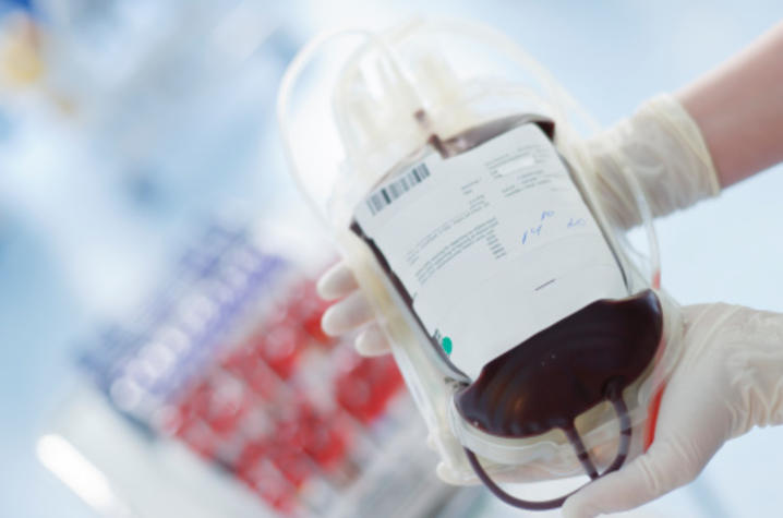 photo of donated blood