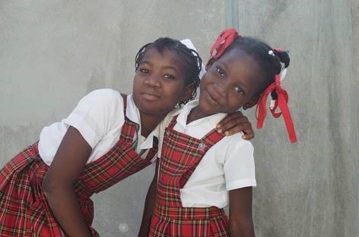 photo of 2 children at Haiti orphanage