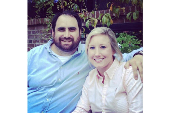 image of Chip wearing blue shirt with his wife Melanie