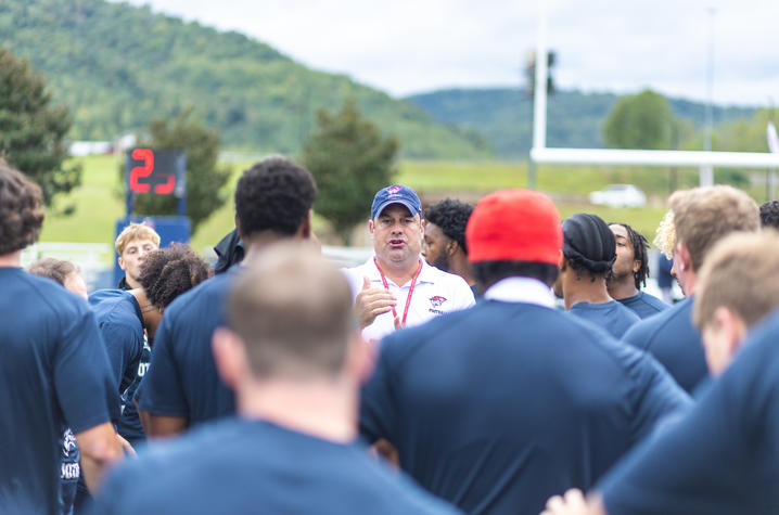 “The team of doctors gave me this gift of health,” said Housekeeper. “I hope to use that gift every day—to impact my players, my family, and my community.” Photo courtesy of University of the Cumberlands Athletics.