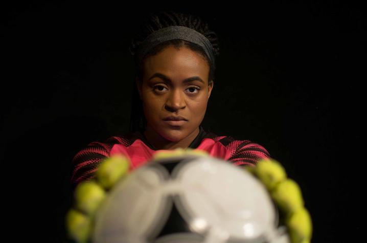 photo of "The Wolves" goalie - Tamia Marie Fair