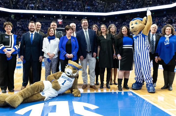 photo of 2022 Great Teacher Award recipients in Rupp Arena