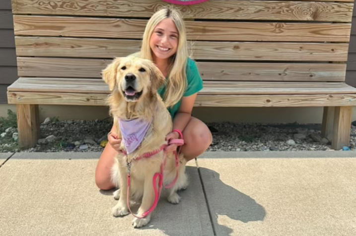 UK student Hannah Wilson and Letty, right before Letty attended advanced training. Photo provided. 