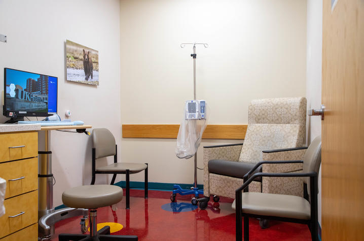 image of infusion room with chairs