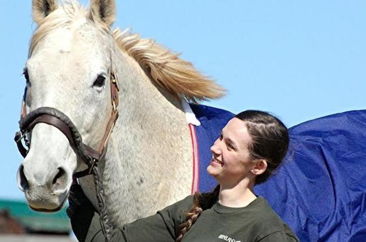 Photo of Julianna Witt with horse