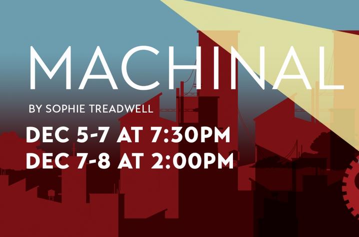 photo of web slide for UK Theatre's "Machinal"