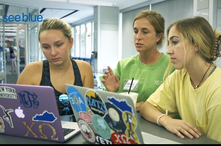 Students Helping Other Students at The Study