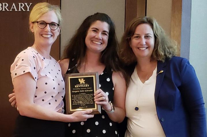 photo of Jennifer Osterhage, Margaret Mohr-Schroeder and Jennifer Bird-Pollan 