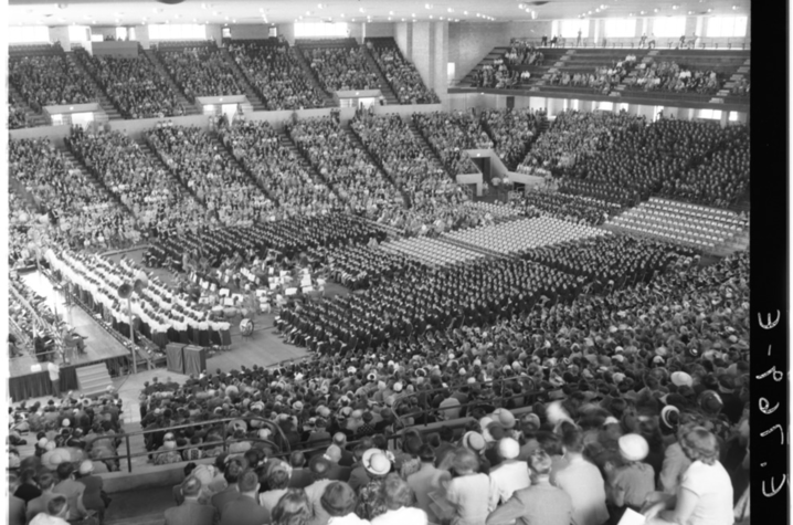 Memorial Coliseum Dedication in 1950 | UK Special Collections This is a photo of the Memorial Coliseum Dedication in 1950 | UK Special Collections