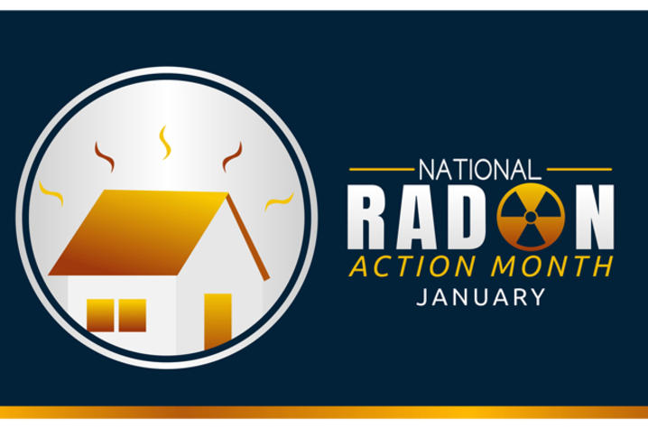 graphic for national radon action month