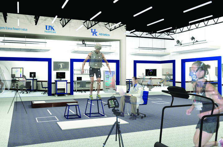 Rendering of the Sports Medicine Research Institute at the University of Kentucky 