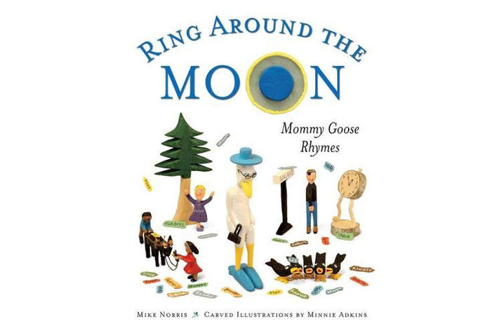 Detail of book cover for "Ring Around The Moon: Mommy Goose Rhymes"