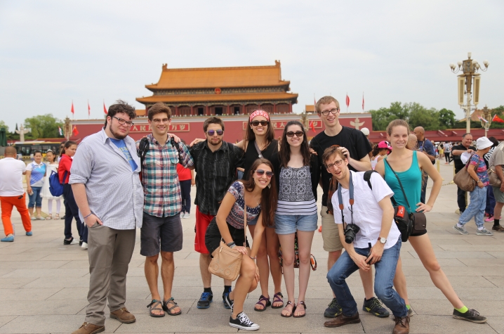 photo of UK students in China on Confucius Institute trip