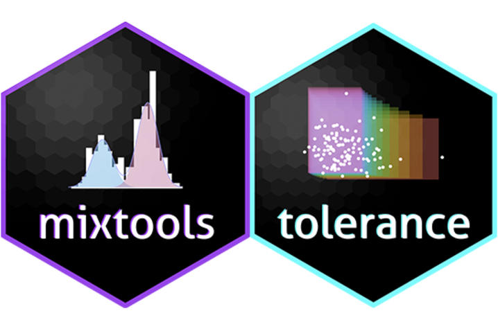 images of "mixtools" and "tolerance" stickers