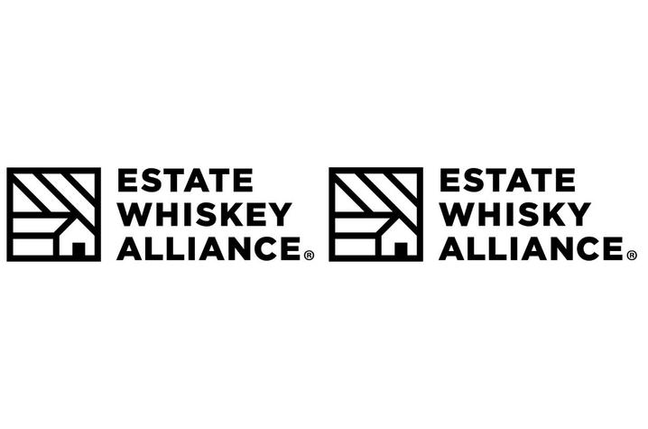 Estate Whiskey Alliance logos both spellings