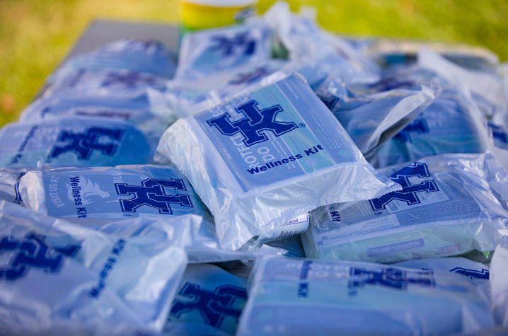 photo of a pile of wellness kits