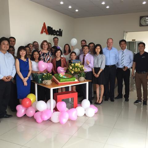 Exec MBA group at Alltech facility in Vietnam