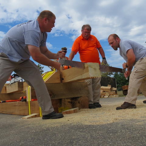 The Police/Fire Competition at the 2015 KY Wood Expo