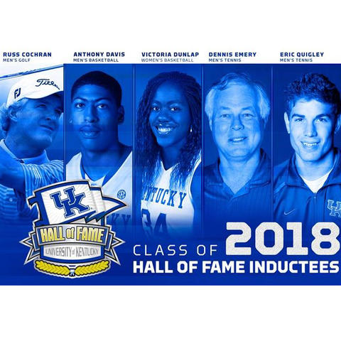 photo of inductees in 2018 UK Athletics Hall of Fame