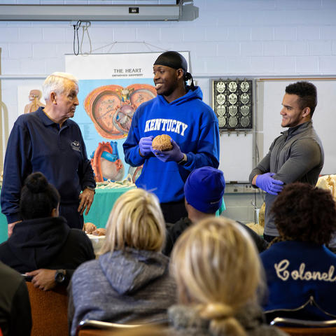 Don Frazier and UK students