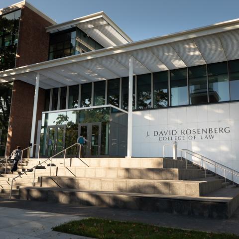This is a photo of the University of Kentucky J. David Rosenberg College of Law. 