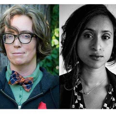 headshot photo of Gabrielle Calvocoressi & Tarfia Faizullah