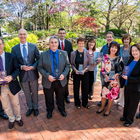 2018-2019 University Research Professors group photo
