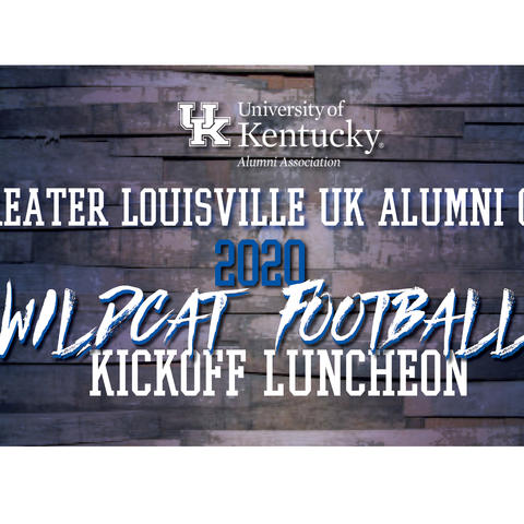 photo of banner for 2020 Wildcat Football Kickoff Luncheon presented by Greater Louisville Alumni Club