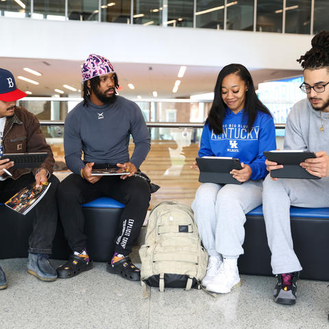 Photo of Students on iPad