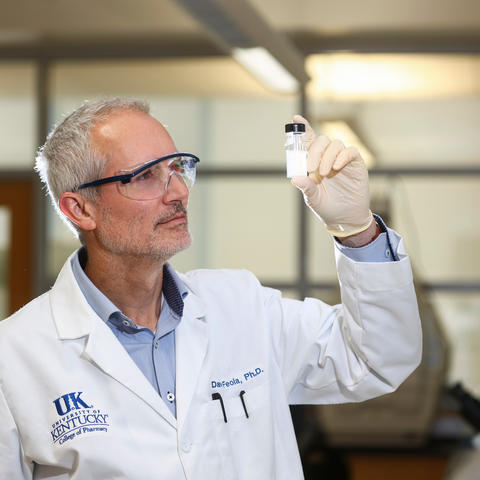 David Feola in lab