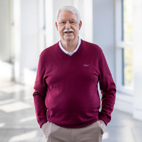 Image of Steve Worrell standing in a hallway
