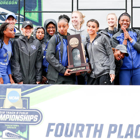 photo of UK women's track and field team