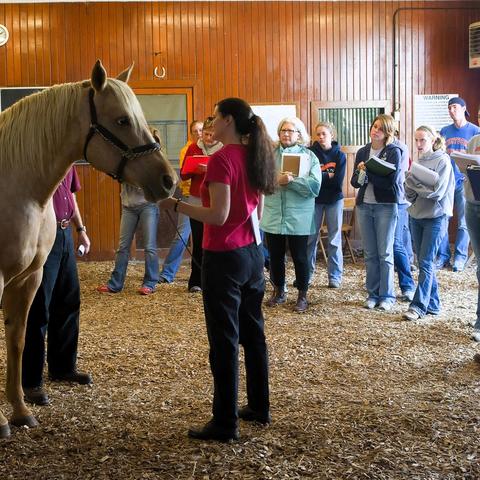 group of students on Maine Chance Farm