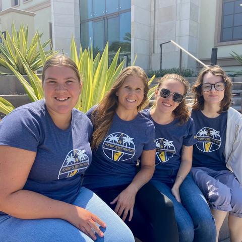 Left to right: Abbi Parham, Dr. Lisa Amick, Haley Jacobsen, and Zoe Smedley (photo submitted) 