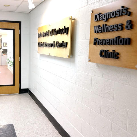 Diagnosis, Wellness and Prevention Clinic sign