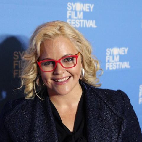 Photo of Taryn Brumfitt, director of "Embrace" at it's world premiere at the 2016 Sydney Film Festival