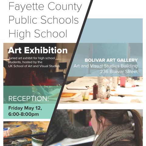 photo of Fayette County Public Schools High School Art Exhibit poster