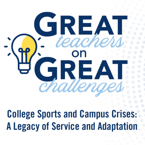 Graphic that says Great Teachers on Great Challenges
