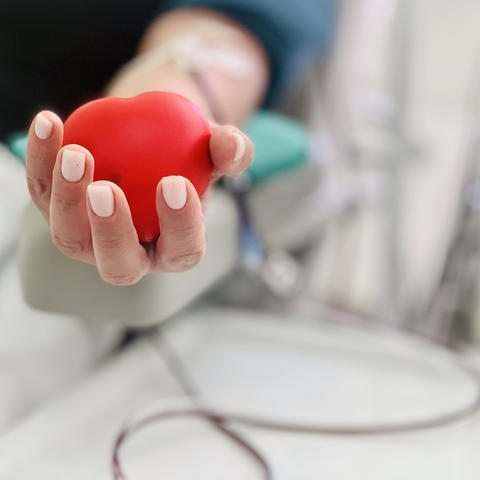 Getty Image of Woman Giving Blood