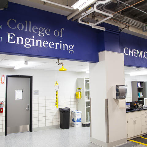 Photo of new Chemical Engineering Unit Operations Laboratory
