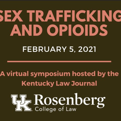 "Sex Trafficking and Opioids" flyer with text details