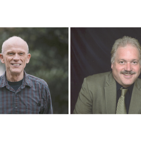 Michael D. Bardo (left) is the 2021 recipient of the Albert D. Kirwan Memorial Prize. Mark T. Fillmore (right) is the 2021 recipient of the William B. Sturgill Award.