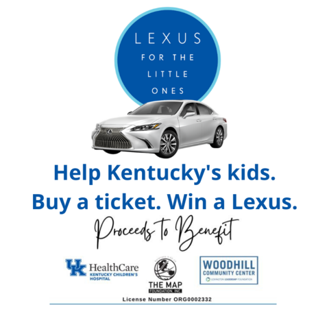 graphic of Lexus auction to benefit Kentucky Children's Hospital