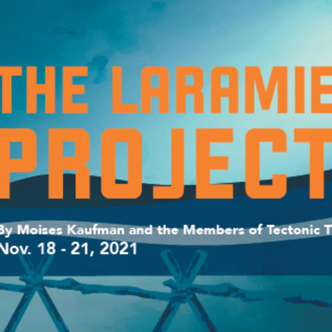 web banner for UK Theatre's "The Laramie Project"