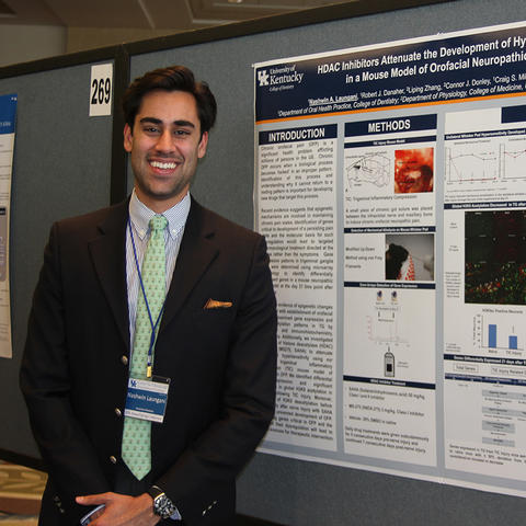 Research Track participant and third-year UKCD student Nash Laungani