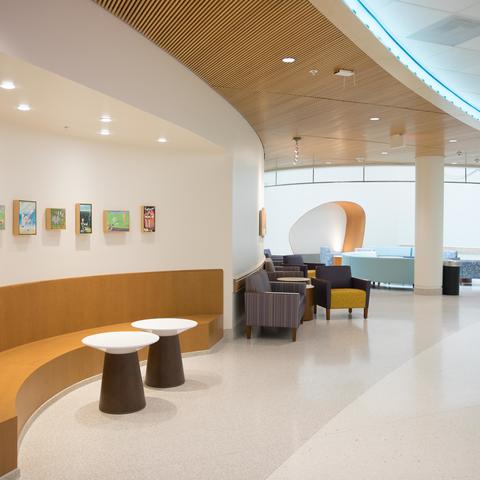 Image of lobby space of the pediatric sedation and procedure unit