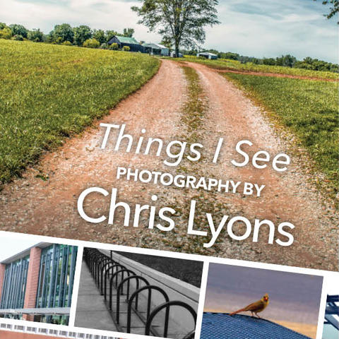 postcard image featuring the photographs of Chris Lyons